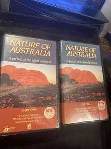 Nature of Australia VHS Clamshell Box Part 1 & 2 John Wandenbeld - Picture 1 of 4