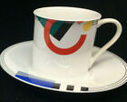 Ensemble de soucoupes géométriques Mikasa Maxima High Spirits 1 tasse CAK12 tasse à thé colorée