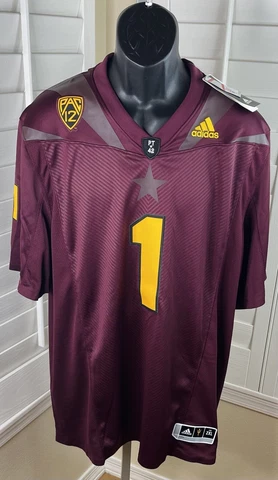 Adidas NCAA PAC 12 PT*42 Arizona State Sun Devils Jersey GV5490, Men's 2XL - NWT Cover