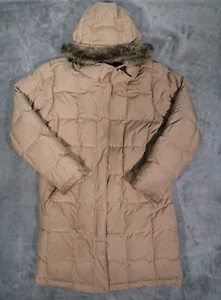 Eddie Bauer Weatheredge Damen M Daunen Parka Stepp Kapuze Puffer Jacke Mantel - Bild 1 von 19
