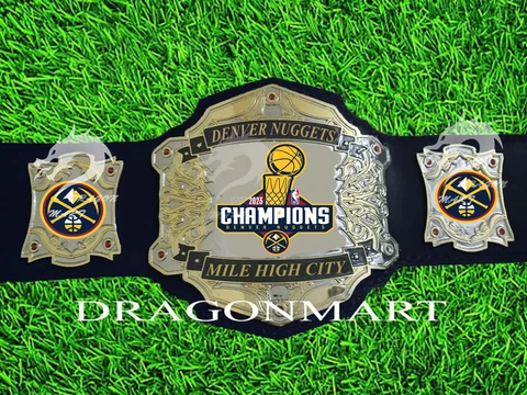 Denver Nuggets Championship Belt NBA champions 2023 4mm Brass Cover