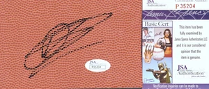 DIRK NEWITSKI Signed Autograph 3.5X5.5 B-Ball Material JSA Dallas Mavericks NBA - Picture 1 of 1