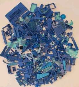 Lego Lote a Granel AZUL CLARO OSCURO Turquesa 1.4 libras Mezcla Ladrillos Piezas Especiales - Imagen 1 de 7