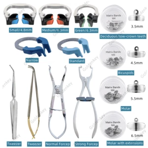 Dental Matrix Bands Ring Sectional Matrice Clamp Forcep Placement Fit PalodentV3 - Picture 1 of 25