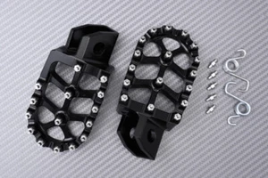 Pair of Black Des and Sin Cross / Enduro Footrests Yamaha Wrz 250 Wr250Z 1993-1996 - Picture 1 of 5