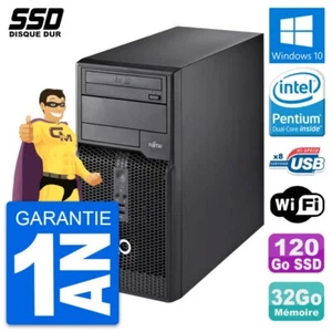 PC tour Fujitsu Esprimo P510 MT Pentium G2020 RAM 32Go SSD 120Go Windows 10 Wifi - Imagen 1 de 7