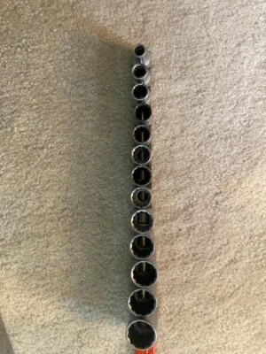 Vintage Craftsman  13  Socket Lot  6 pt   3/8"  - 1" - Image 1 of 2