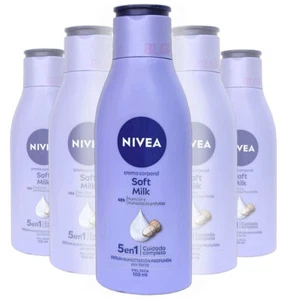 NIVEA Körpercreme SOFT MILK Feuchtigkeitscreme Shea Lotion Crema Corporal 100ml = 3,4oz - Bild 1 von 7