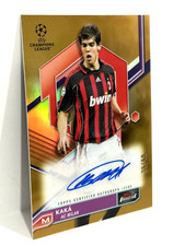 2022-23 Topps Finest UCL AC Milan Legend Kaka Autograph Gold Refractor /50