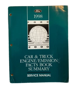 1998 Ford Car & Truck Engine/Emission Facts Book Summary Service Manual-OEM - Imagen 1 de 2