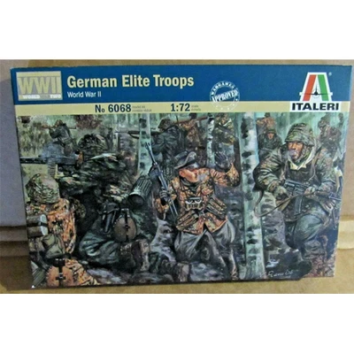 GERMAN ELITE TROOPS WW II KIT 1:72 Italeri Kit Figure Militari Modellino Nuovo - Immagine 1 di 2