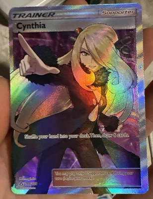 Pokémon TCG Cynthia Ultra Prism Holo Card 148/156 Full Art Ultra Rare  - Image 1 of 4