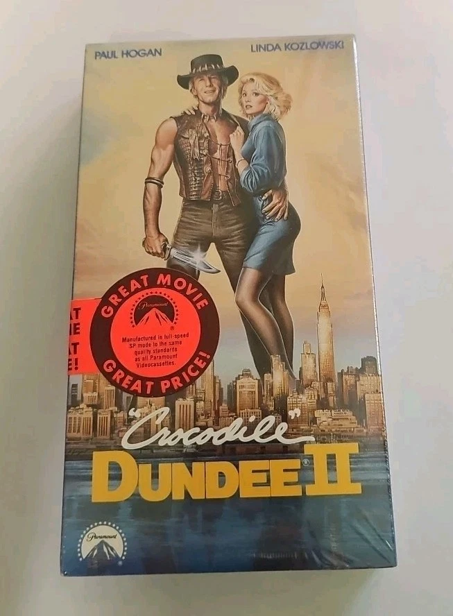 Crocodile Dundee II VHS SEALED Watermarks Paramount Paul Hogan VTG  - Image 1 of 4