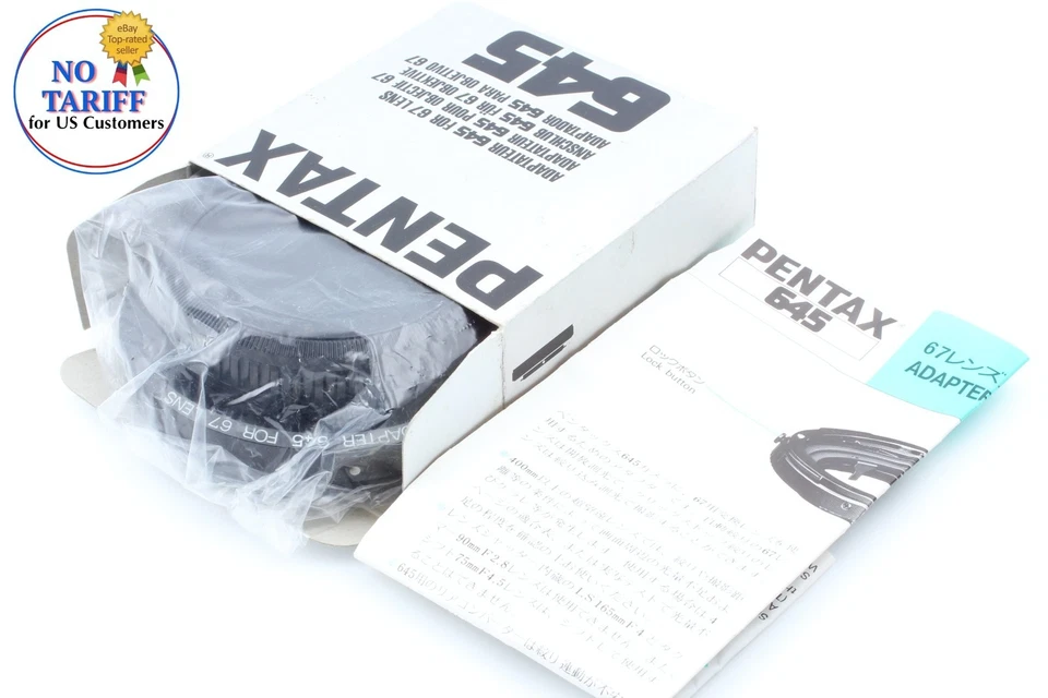 [Unused in Box] Pentax Mount Adapter 645 for 67 6x7 Lens Medium Format JAPAN - Image 1 of 4