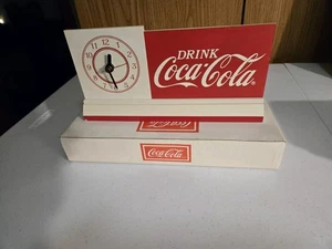 1990 Coca Cola Desk/Shelf Clock. 10.5"x 5.25". New Old Stock. In Original Box - Picture 1 of 6