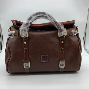 Borsa a mano Dooney & Bourke fiorentina in pelle colore marrone cheatnut - Foto 1 di 17