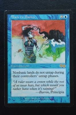 Magic The Gathering MTG BACK TO BASICS Urza's Saga MP Moderately Played - Image 1 of 2