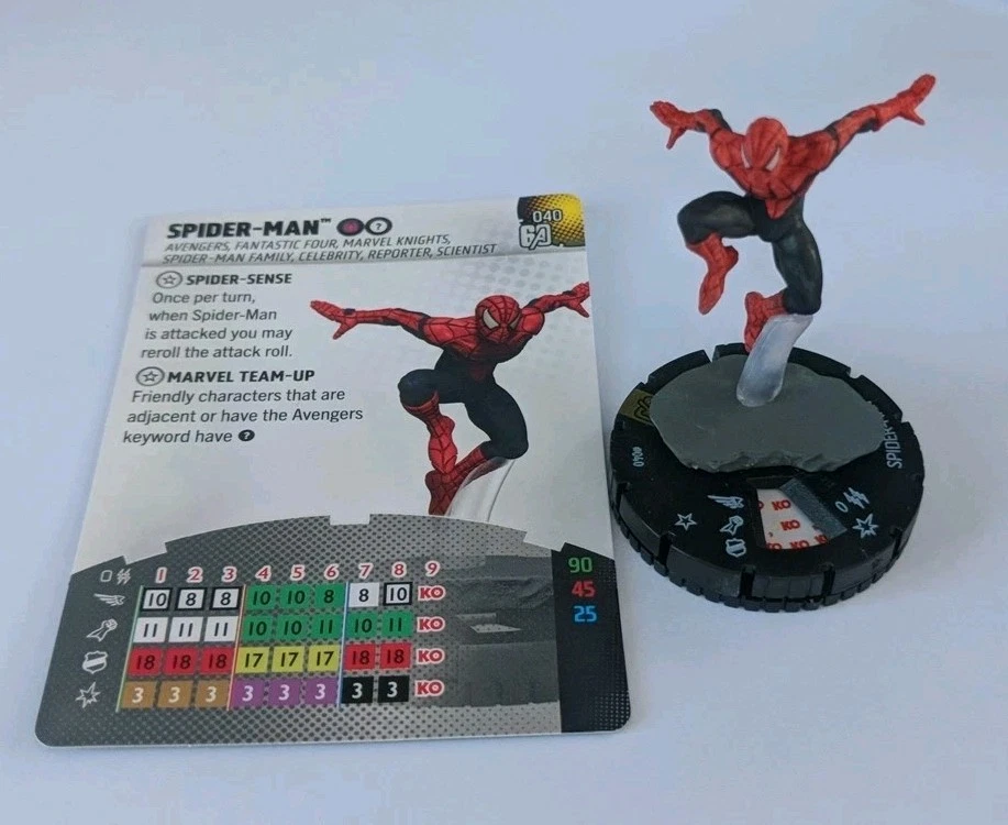 Marvel Vengadores Heroclix 60 Aniversario Súper Raro Spider-Man 040 Foto 1 de 1