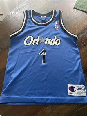 Vintage Champion Penny Hardaway #1 Jersey Youth M 10-12 Orlando Magic NBA - Image 1 of 4