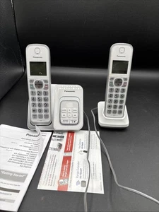 Panasonic KX-TGD530 Cordless Phone Set - White - Zdjęcie 1 z 11