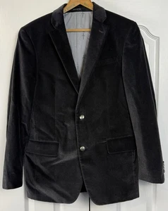 NWOT John Varvatos Collection Velvet Blazer Jacket Dress Explorer Daggers Sz 38R - Picture 1 of 17