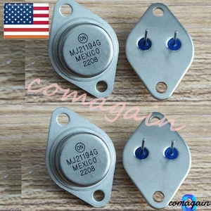 For ON OnSemi MJ21193G & MJ21194G Transistors Complementary Pair Outputs (4PCS) - Picture 1 of 8