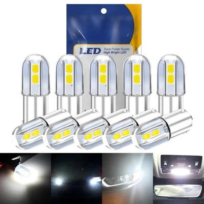 10pcs White LED Dome Lights Car License Plate Signal Side Lamps for SUV - Image 1 of 4