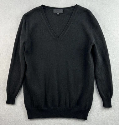 Nili Lotan Sweater Cashmere Womens XS Black VNeck Pullover Classic Light G2U - Image 1 of 4