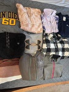 Girls Lot Of Hoodies And Jackets Size 10 - 12 And 12 -14 - Picture 1 of 21