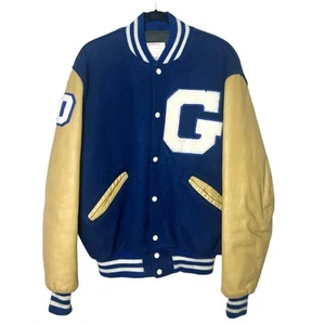 Vintage 1990 DeLong Varsity Letterman Greenville Comets Jacke Gr. 44 lang - Bild 1 von 11