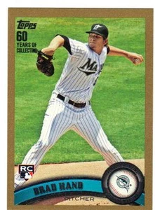 2011 Topps Update Gold #/2011 Brad Hand RC Florida Marlins #US 282 - Bild 1 von 1