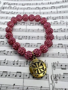 RUSTIC CUFF PINK PAVE Bracelet - Picture 1 of 7
