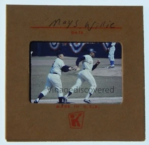 Foto diapositiva original vintage de 35 mm de Willie Mays de los Gigantes de San Francisco años 50 60 - Imagen 1 de 3