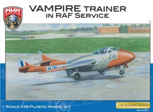 Pilot Replicas 48A007 1:48 de Havilland Vampire T.11 in RAF Service - Picture 1 of 3