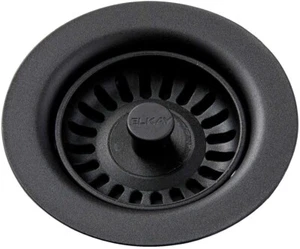 Accesorio de drenaje de polímero Elkay para 3-1/2 pulgadas Apertura de drenaje de fregadero en negro LKQS35BK - Imagen 1 de 1
