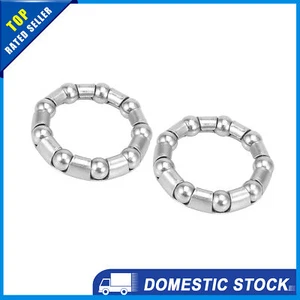 Universal 44.5mm x 9 Ball Bearings Cages Crank Bearings for Bicycle Pack of 2 - Picture 1 of 7