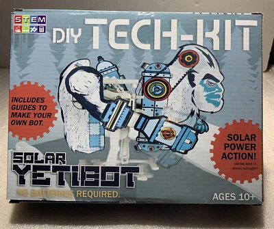 DIY Tech Kit Solar YetiBot - Build Your Own Yeti Robot Solar Powered Action New - Image 1 of 4