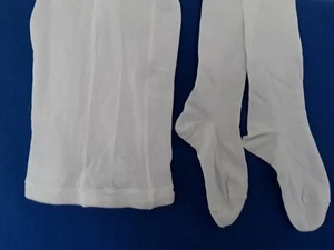 Kinderstrumpfhosen Baumwolle weiß 110-164 Strumpfhosen glatt NEU Ballett Tracht - Bild 1 von 6