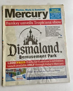 Ultra rare Banksy Mercury Dismaland cover newspaper 20th August 2015 - Picture 1 of 3