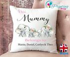 Personalised Mum Cushion Cover Flowers Mother Mum Gift Birthday Pillow
