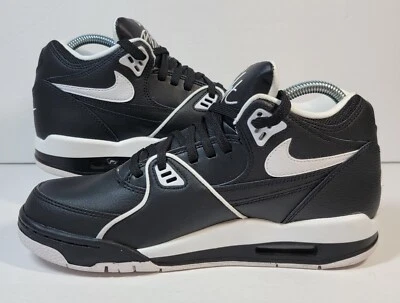 Nike Air Flight '89 Shoes Men's US 7 Black White CU4833-015 - Image 1 of 4