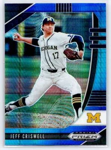 2020 Panini Prizm Draft Picks #PDP58 Jeff Criswell Hyper Blue - Picture 1 of 2