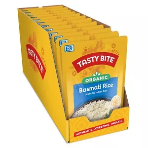 Tasty Bite Organic Basmati Rice 8.8 Ounce Pack of 12 Ready to Eat Microwavabl... - Picture 1 of 5