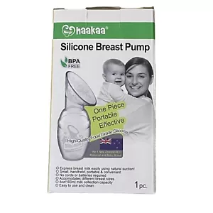 Haakaa Manual Breast Pump 4oz 100ml BRAND NEW In Box Breastfeeding Maternity - Picture 1 of 5