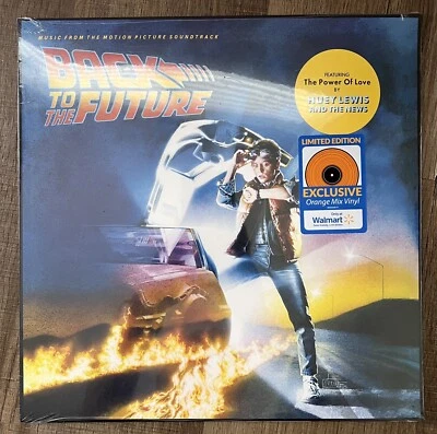 Back To The Future Original Soundtrack (Walmart Exclusive Orange Color LP) NEW - Image 1 of 2