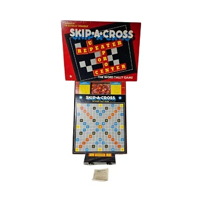 Vintage 1954 Skip A Cross Word Tally Game Cadaco Ellis No 204 Complete Rare Game - Image 1 of 4