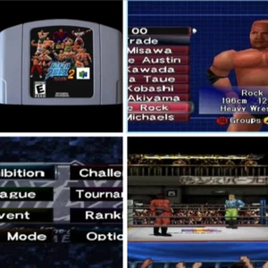  N64 64 Bit Virtual Pro-Wrestling 2 Freem Edition 2023/07/30 Vers. English USA!  - Picture 1 of 13