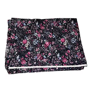 Joan Kessler Concord Fabrics Vintage Dark Blue Floral Print Cottagecore 3 Yd - Picture 1 of 5