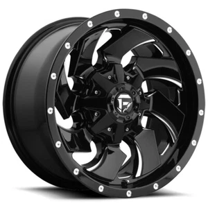 20x9 +1 Fuel 1PC D574 Cleaver 6x135,6x5.5 Gloss Black Milled Wheels (Set of 4) - Picture 1 of 1