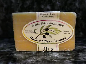 3 French Marius Fabre Mini Soap-20g-Olive Oil Lavender-Huile d' Olive-Lavande - Picture 1 of 12